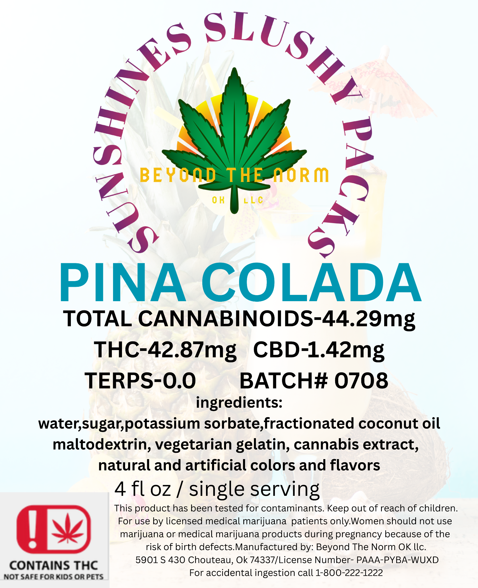 Piña Colada Slushie